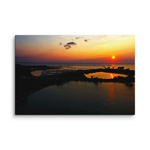 Port Lorain On A Warm Summer Evening canvas print