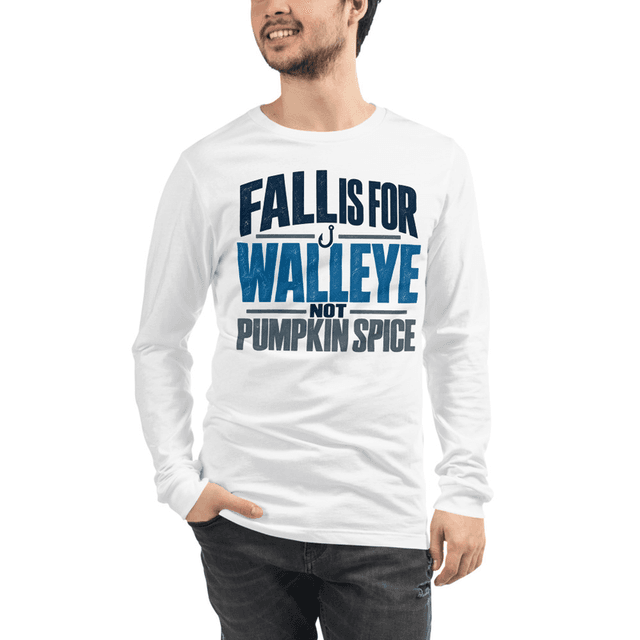 Unisex Long Sleeve Tee Pumpkin Spice Walleye